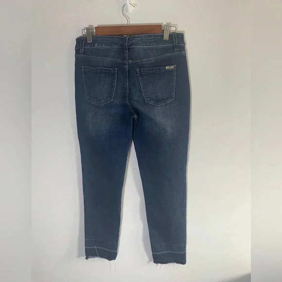 White House Black Market Jeans | The Slim Ankle Raw Hem Size 4 EUC 0134 - Picture 4 of 10